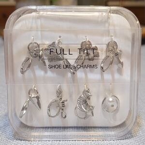 🛍3 For $18🛍FULL TILT Silver Shoe Lace Charms - 8pc